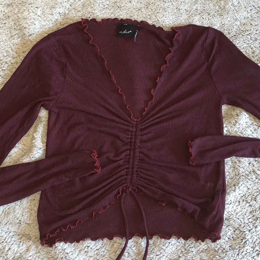 Urban Outfitters Long Sleeve Crop Top